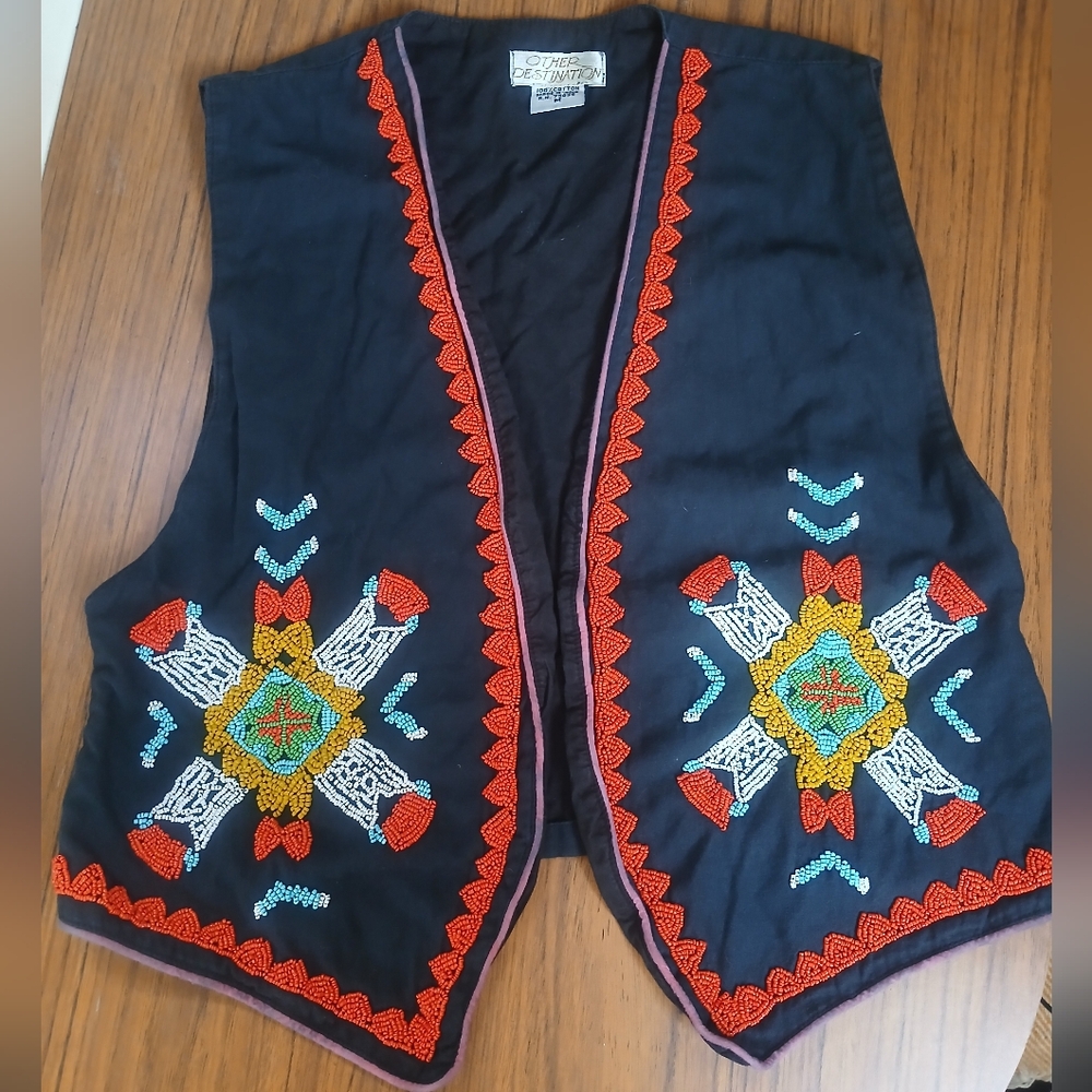 Vintage Other Destination Beaded Vest
